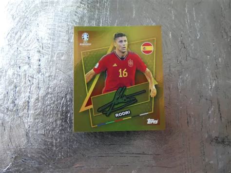 TOPPS STICKER UEFA Football European Championship 2024 ESP SP Rodri