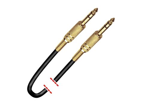 Cable de señal Jack 1/4'' stereo macho - Jack 1/4'' stereo macho. 3m ...