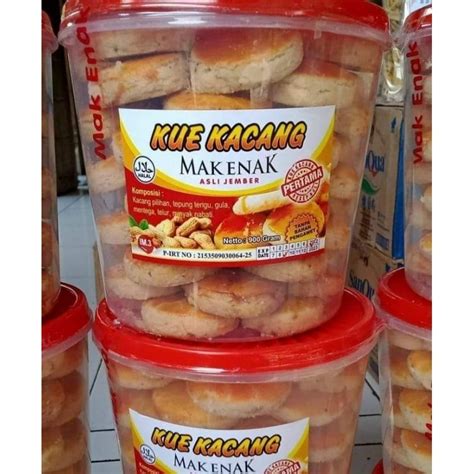 Jual Kue Kacang Asli Jember Mak Enak Gram Shopee Indonesia