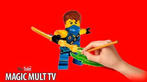 How To Draw And Paint Jay Lego Ninjago Как Нарисовать Джея Синего