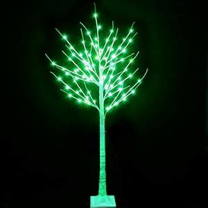 Amazon Pooqla Ft Rgb Lighted Birch Tree Color Changing Light