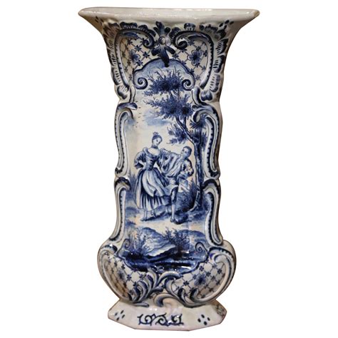 Chinoiserie Dutch Delft Polychrome Faience Lobed Jar Th Century