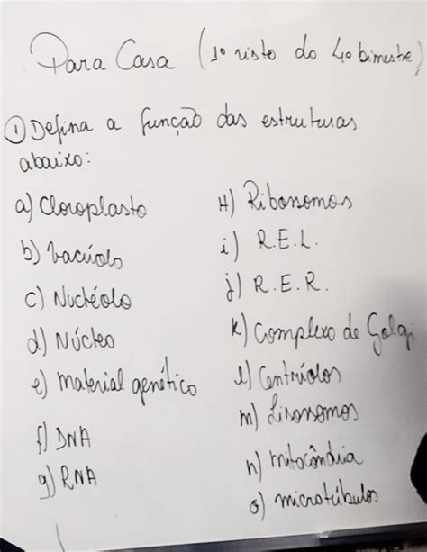 Algu M Ajuda Essas Perguntas De Biologia Brainly Br