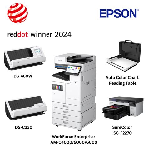 Epson Wins Prestigious Red Dot Design Awards Across Four Product