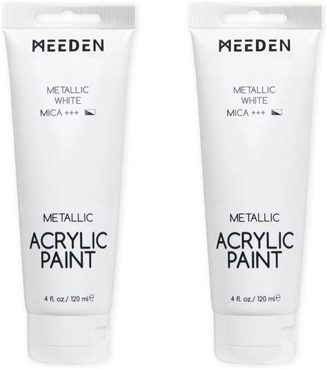 MEEDEN Titanium White Acrylic Paint Heavy Body Large Valume 2 X 120ml