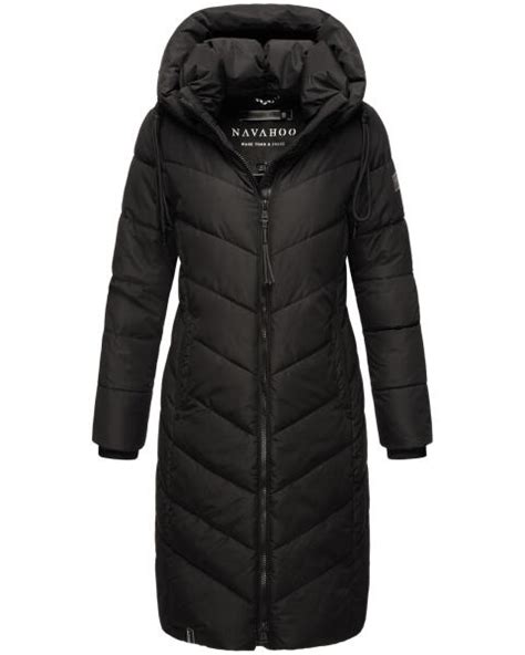 Navahoo Sahnekatzi Damen Lange Winter Steppjacke