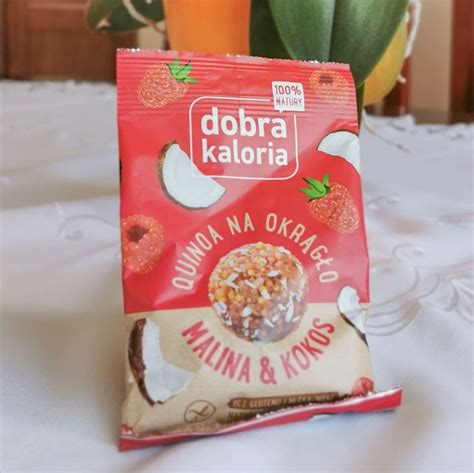 Kulki Dobra Kaloria Quinoa na okragło malina i kokos 24g