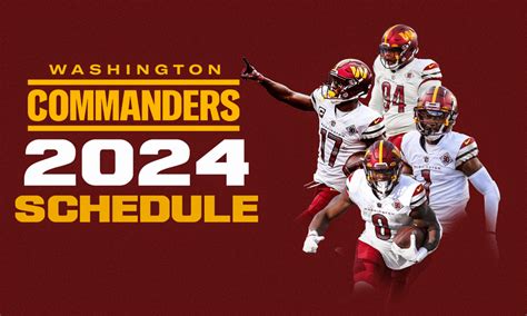 Washington Commanders: 2024 NFL schedule downloadable wallpapers