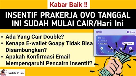 Insentif Prakerja Ovo Tanggal Ini Mulai Cair Kenapa Ewallet Gopay