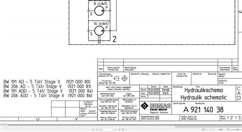 Bomag Bw Ad Ado T F Stage V Hydraulic Schematic Drawing No