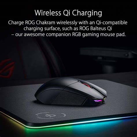 Asus Rog Chakram Wireless Aura Sync Rgb Gaming Mouse Optical Sensor