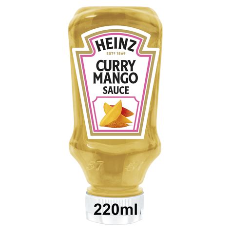 Heinz Sauce Curry Mango Ml Flacon Souple Top Down