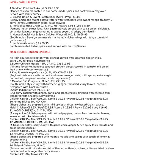 Copper Chimney - Authentic Indo Thai Restaurant Ireland