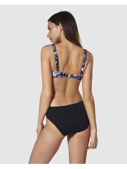 Top Bikini Corte Vertical Capacidad Con Aro Mykonos Bikini Bikini