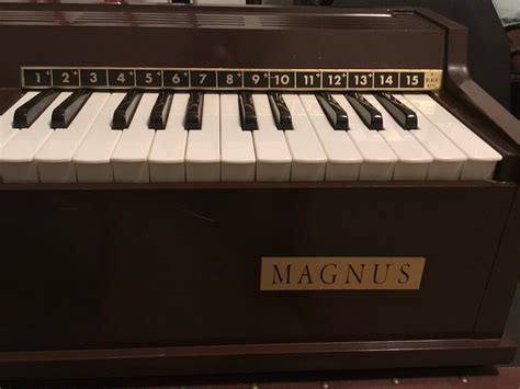 Vintage Magnus Electric Chord Organ Model Keyboard Made In Etsy