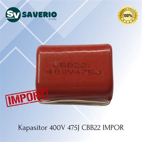 Kapasitor Cbb V J Import Milar Cbb Polypropylene Film