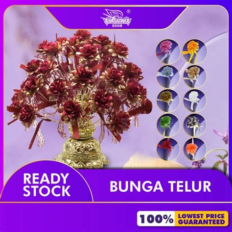 50pcs NEW ARRIVAL BUNGA TELUR/ BUNGA TELOR / BUNGA TELUR MURAH / DOORGIFT / 50PCS-BOX (FREE ...