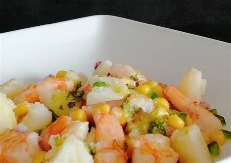 Ensalada De Langostinos Con Vinagreta De Lima Y Hierbabuena Receta De