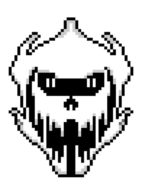 Sunglasses Gaster Blaster Pixel Art