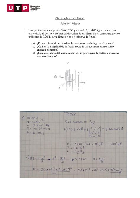 Taller Calculo Aplicado A La Fisica C Lculo Aplicado A La F Sica