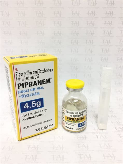 Piperacillin And Tazobactam For Injection USP 2 25g PIPRANEM Taj