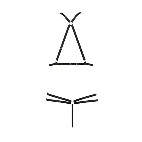 Dessous Set Offen Schwarz Ouvert Dessous Sets Club Hot Fashion Odretto Highheels