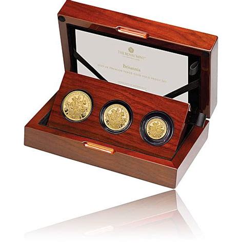 3 Coin Set Britannia PP Gold 2023