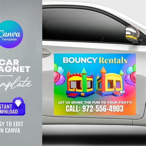 Bounce House Flyer Template Etsy