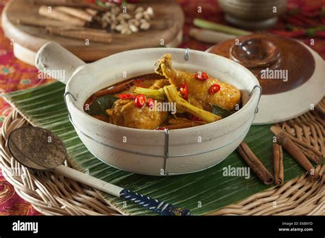 Gulai ayam. Indonesian chicken curry. Food Indonesia Stock Photo - Alamy