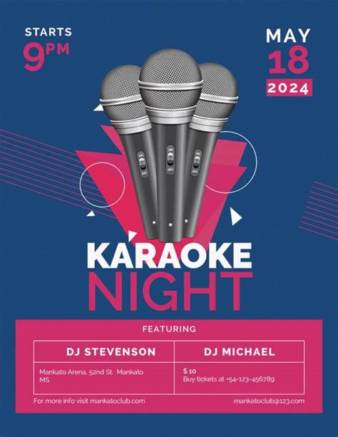 Free 16 Karaoke Night Flyer Templates In Eps Psd Ai Ms Word