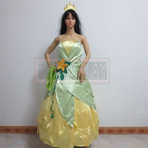 Aliexpress.com : Buy Custom made Princess Tiana Cosplay Costume With ...