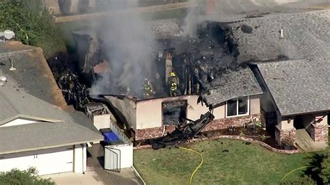 Pilot Dies After Single Engine Plane Crashes Into Upland Home And Sets