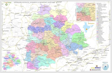 Telangana Political Map Chart Manufacturer, Supplier, 57% OFF