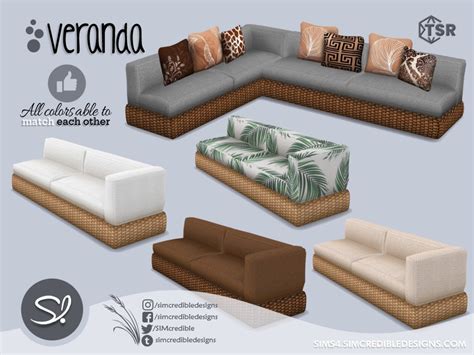 The Sims Resource Veranda Loveseat