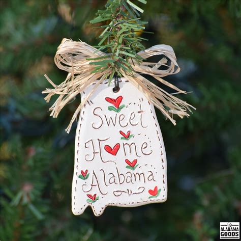 Sweet Home Alabama Ornament Alabama Christmas Ornaments