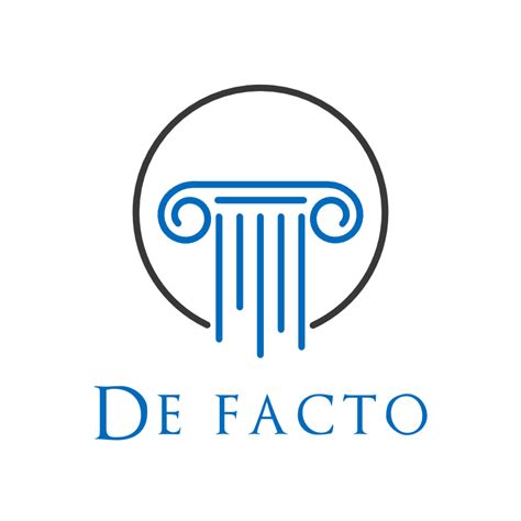 De facto Law Firm Logo Template | Bobcares Logo Designs Services