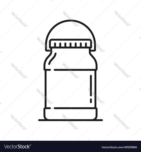 Honey bottle with cap food container for jam icon Vector Image