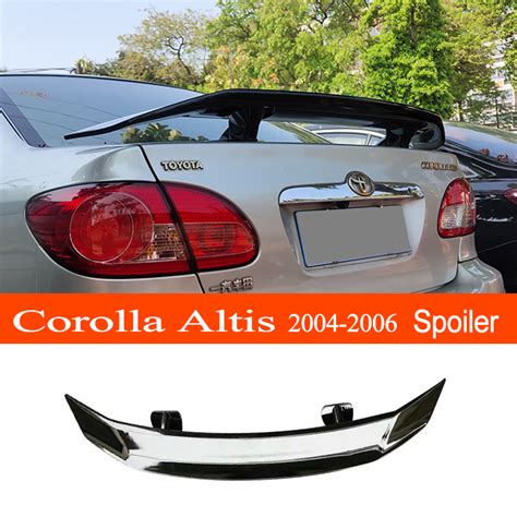 Corolla Altis 2004 2006 ABS Material Car Rear Trunk Boot Lip Spoiler