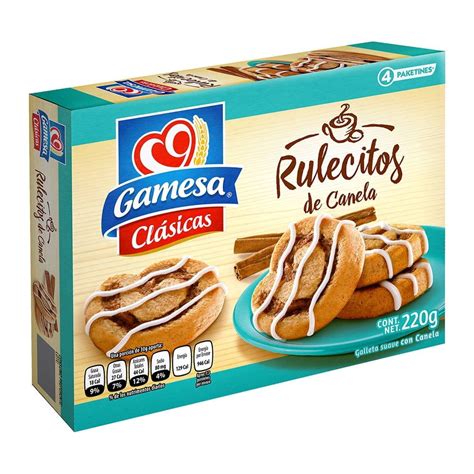 Galletas Gamesa Cl Sicas Rulecitos De Canela Paketines G Walmart