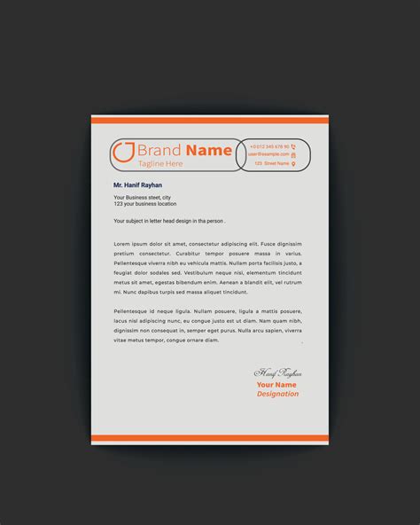 Corporate business letterhead template design 13596920 Vector Art at ...