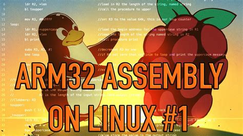 Hello World Arm32 Assembler Linux Youtube