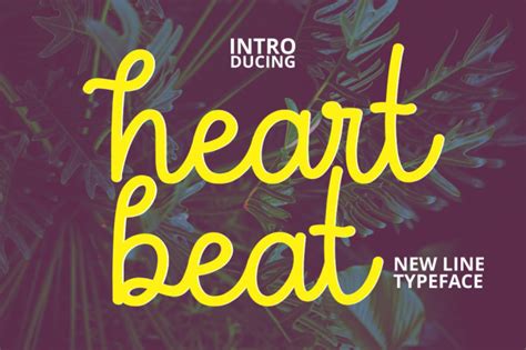 Heartbeat Font By Musafir Lab · Creative Fabrica