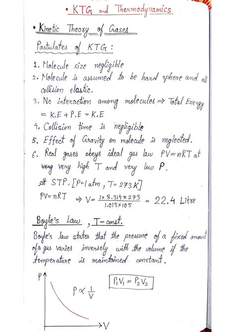 Solution Kinetic Theory Of Gases Ktg Thermodynamics Studypool