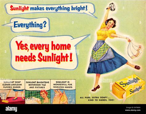 Sunlight Soap Advert Hi Res Stock Photography And Images Alamy