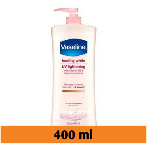 Jual Vaseline Healthy White UV Lightening Body Lotion 400mL Shopee