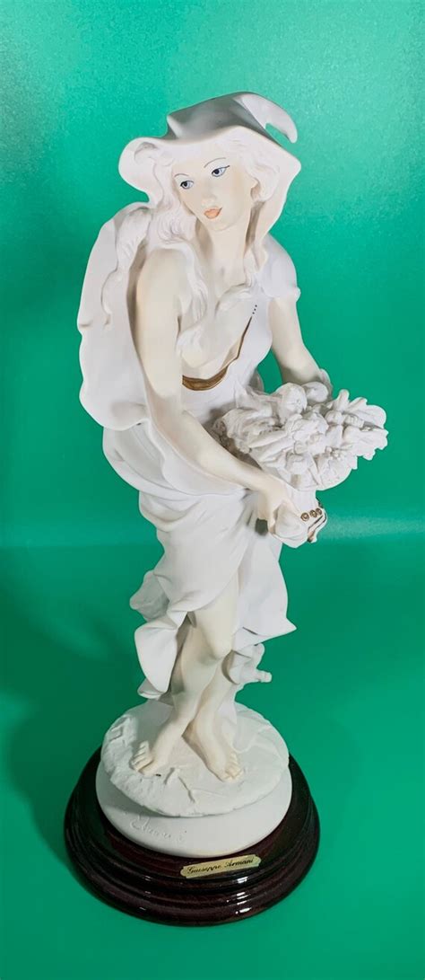 0184 Giuseppe Armani Capodimonte Figurine Sculpture Winter Cowl Lady