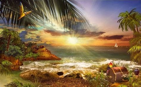 Incredible Beach Sunset Wallpaper Mural, Custom Sizes Available – Maughon's