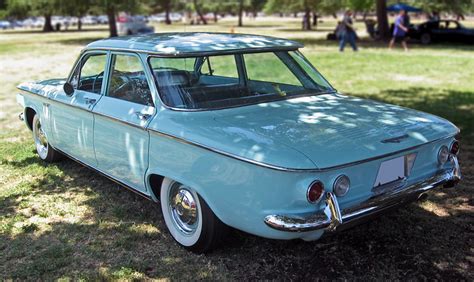 1961 Chevrolet Corvair 700 Four Door Sedan Rear 3q Flickr Photo