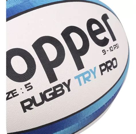 Pelota Topper Try Rugby Blanco Azul Mercadolibre