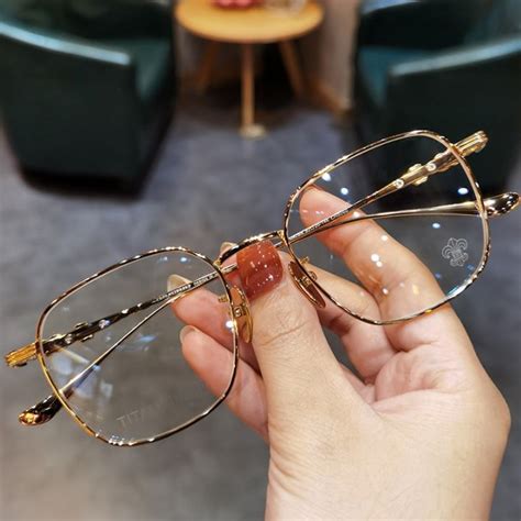 Anti Blue Light Glasses Korean Anti Radiation Eyeglasses Round Metal